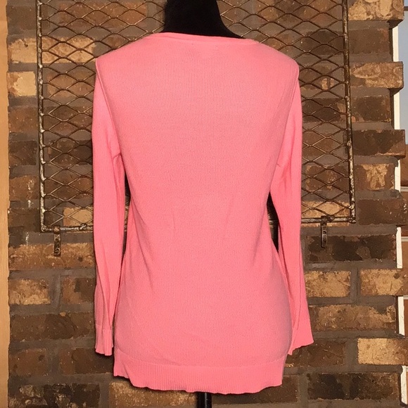 Merona button down cardigan bubble gum pink S - Picture 2 of 5